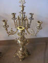 Vintage Ornate Set of Gold Candelabras