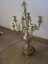 Vintage Ornate Set of Gold Candelabras