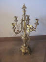 Vintage Ornate Set of Gold Candelabras