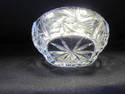 Small Cut Glass Crystal Oval Basket