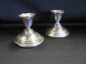 Sterling Silver 4 Inch Candlesticks