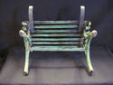 Vintage French Iron Green Footstool or Book Stand