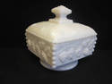 Milk Glass Westmoreland Covered Dish - Grapes MINT