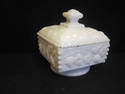 Milk Glass Westmoreland Covered Dish - Grapes MINT