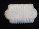 Milk Glass Relish Dish/Soap Dish MINT