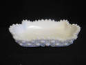 Milk Glass Relish Dish/Soap Dish MINT