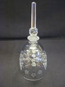 Crystal Bell with Etched Floral  Design