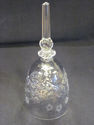 Crystal Bell with Etched Floral  Design