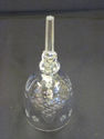 Crystal Bell with Etched Floral  Design