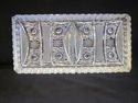 Beautiful Etched Crystal Serving Tray MINT