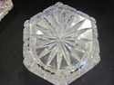 Czechoslovakia Crystal Dish with Lid  MINT