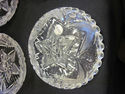 Set of Six Etched Crystal Bohemia Dishes  MINT