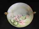 Handpainted Round Footed Nippon Vase - Florals MIN