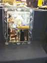 Art Deco Antique Glass Mirror - Floral Design 