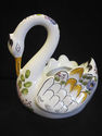 Handpainted Ceramic Swan Planter - Portugal