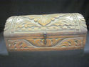 Carved Wood Mexican Chest  - Floral Design