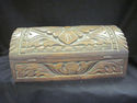 Carved Wood Mexican Chest  - Floral Design