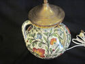 Handpainted Italian Lamp with Brass Top