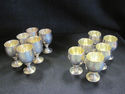 Set of Twelve Silverplated Wine/Sherry Glasses