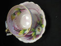 Handpainted Pink Floral Cup and Saucer 