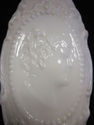 Milk Glass Covered Dish with Cameo