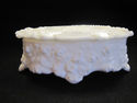 Milk Glass Covered Dish with Cameo