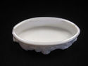 Milk Glass Covered Dish with Cameo