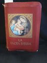 Vintage Red Covered Italian Illustrated Bible