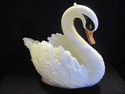 Handpainted Ceramic Swan Planter - Italy