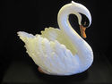 Handpainted Ceramic Swan Planter - Italy