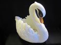 Handpainted Ceramic Swan Planter - Italy