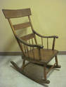 ANTIQUE SLAT BACK ROCKER