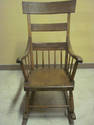 ANTIQUE SLAT BACK ROCKER