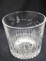 Beautiful etched Crystal Ice Bucket - Leaf Pattern