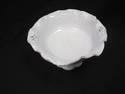 Interesting Scalloped Edge White Ceramic Bowl