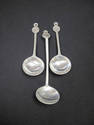 Set of 3 WILTON Pewter Wine Tasting Spoons