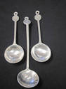 Set of 3 WILTON Pewter Wine Tasting Spoons