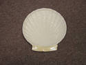 Mint Belleek Limpet Yellow Sandwich Plate 