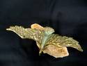 Eagle Sculpture - Cast Metal - Signed - Quartz Bas