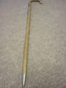 Vintage Walking Cane with Tourist Decals - Metal T