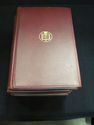 Antique Set of Four Dickens Red Leather Bound Book