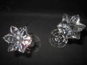 PAIR WATERFORD CRYSTAL STEM CANDLEHOLDERS SIGNED