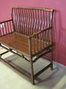 Asian Wooden Bench from Singapore - Open Slats