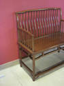 Asian Wooden Bench from Singapore - Open Slats