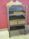 Vintage Wooden Hostess Table w/Top Shelf and Drawe