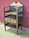 Vintage Wooden Hostess Table w/Top Shelf and Drawe