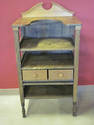 Vintage Wooden Hostess Table w/Top Shelf and Drawe