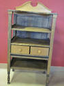 Vintage Wooden Hostess Table w/Top Shelf and Drawe