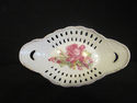 China Reticulated Candy Dish - Pink Florals