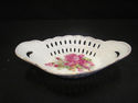 China Reticulated Candy Dish - Pink Florals